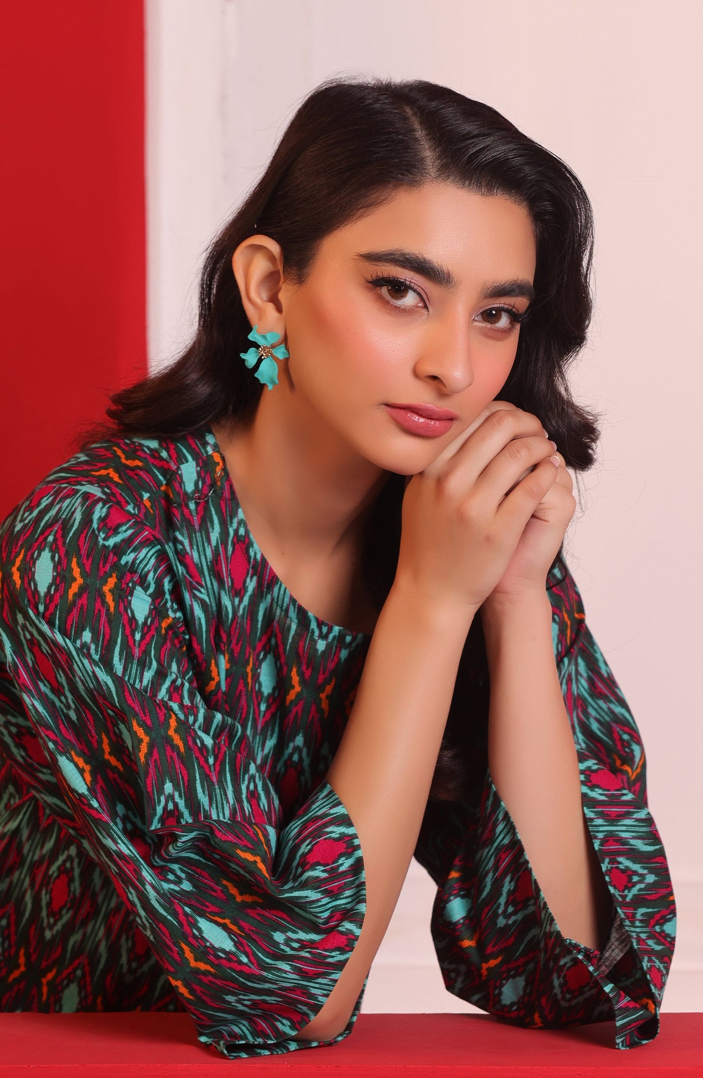Orient - Stitched 2 Piece Printed Khaddar Shirt and Khaddar Pant