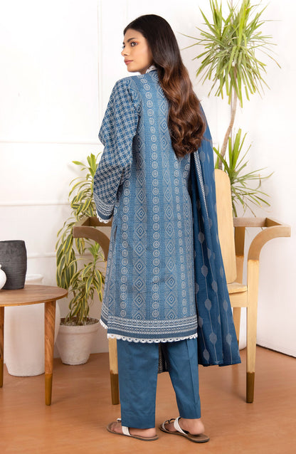 Orient - Unstitched 3 Piece Printed Lawn Shirt And Net Lawn Dupatta
