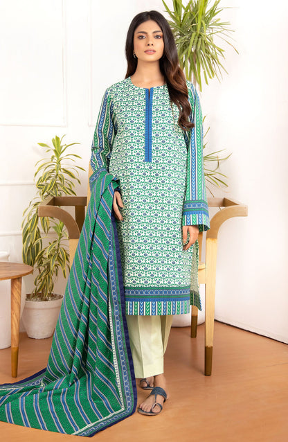 Orient - Unstitched 3 Piece Printed Lawn Shirt And Net Lawn Dupatta
