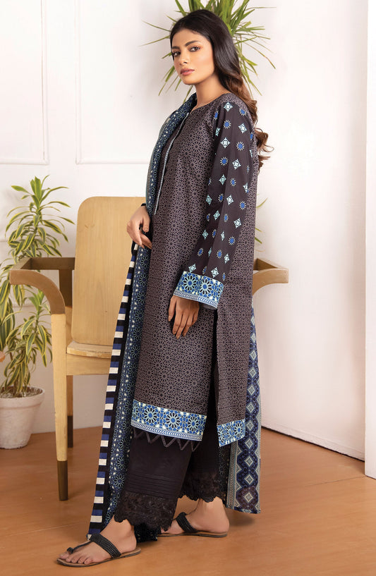 Orient - Unstitched 2 Piece Printed Lawn Shirt Dupatta