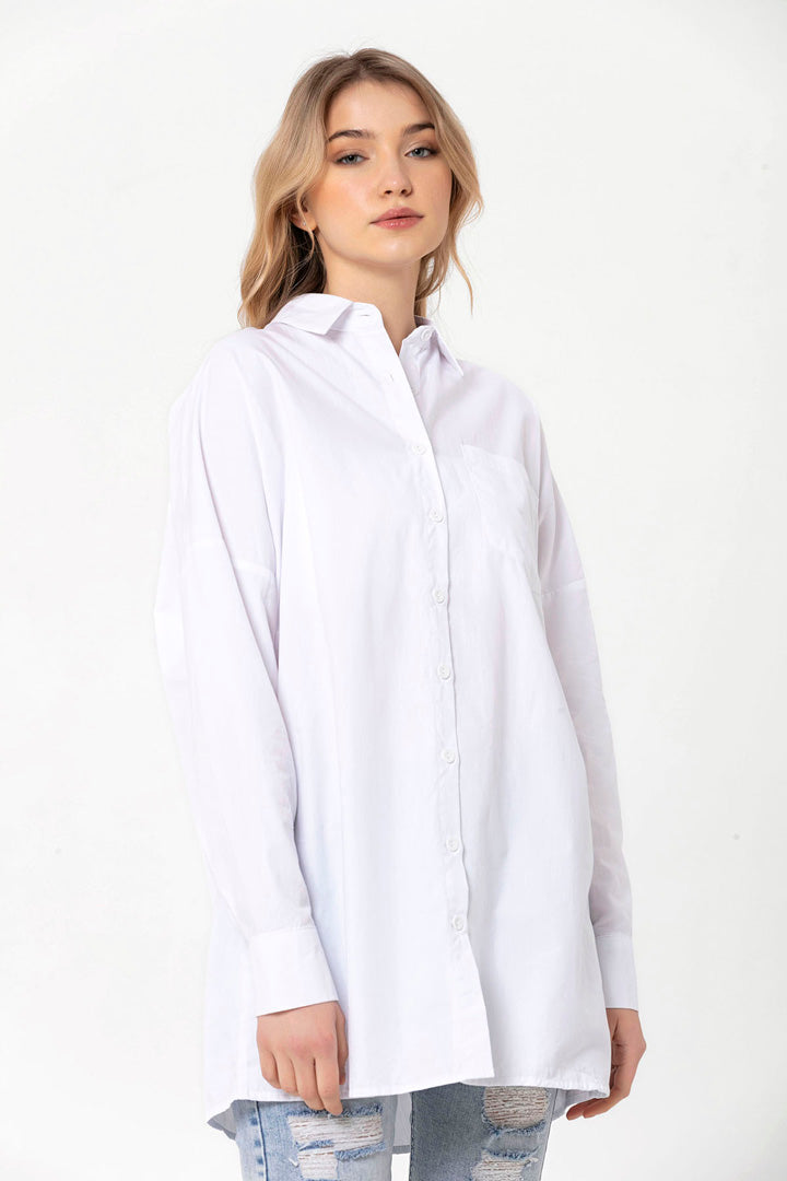 BTW - OVERSIZED BUTTON DOWN