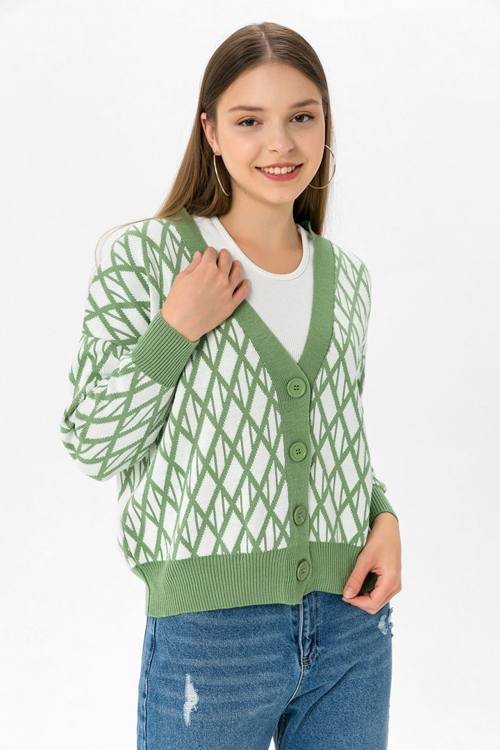 BTW - V BUTTON DOWN CARDIGEN