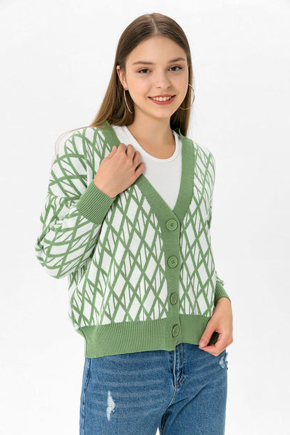 BTW - V BUTTON DOWN CARDIGEN