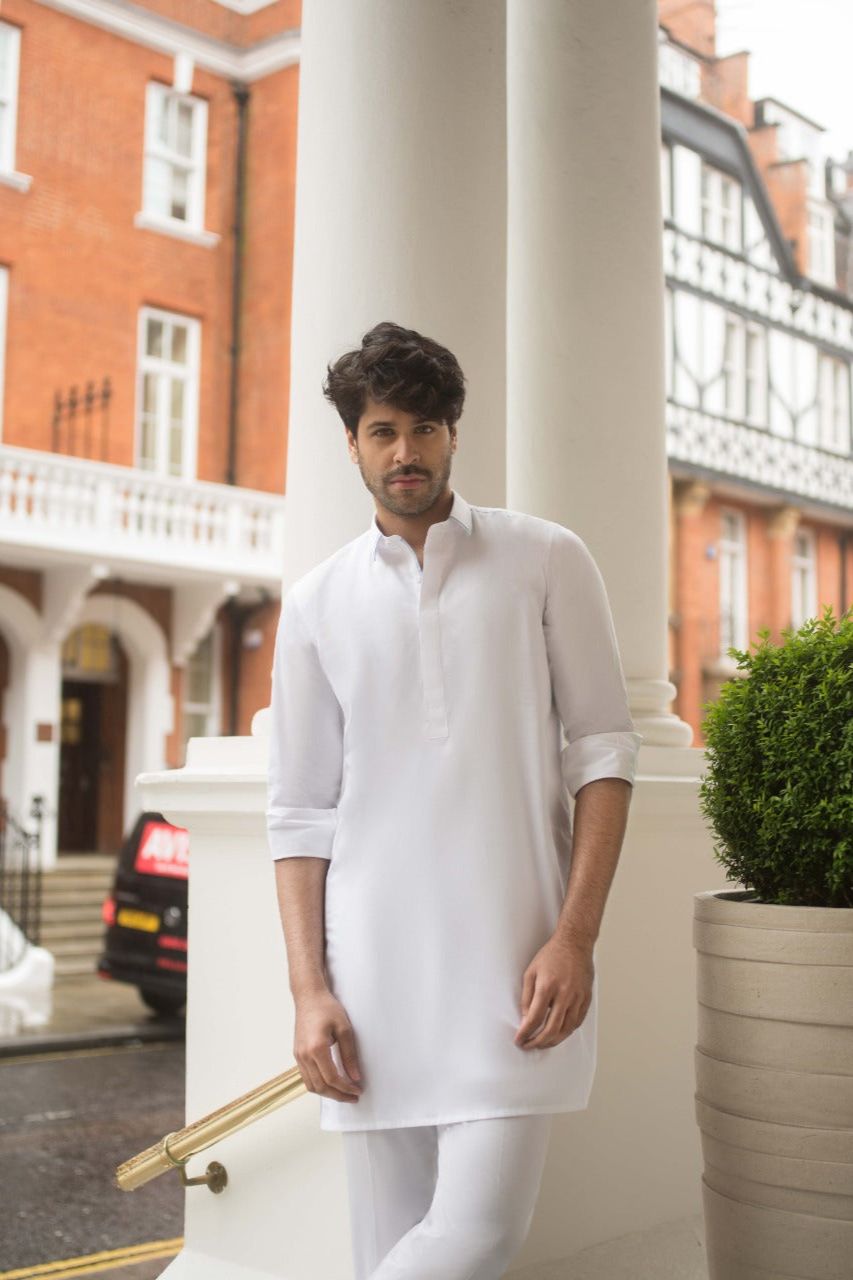 White Cotton Kurta 4