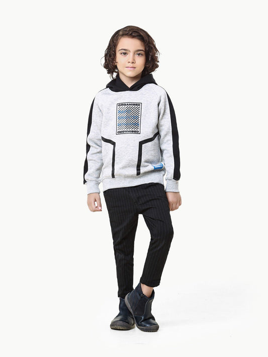 Edenrobe - Boy's Heather Grey Hoodie - EBTH22-002