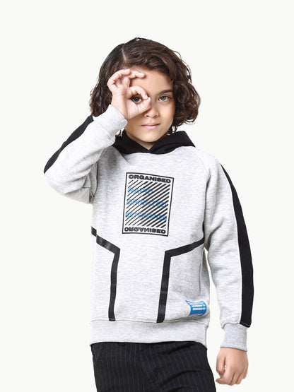 Edenrobe - Boy's Heather Grey Hoodie - EBTH22-002