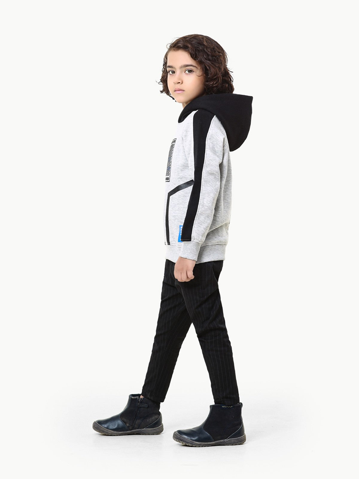 Edenrobe - Boy's Heather Grey Hoodie - EBTH22-002