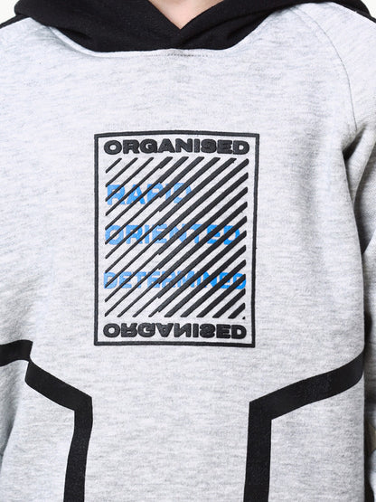 Edenrobe - Boy's Heather Grey Hoodie - EBTH22-002