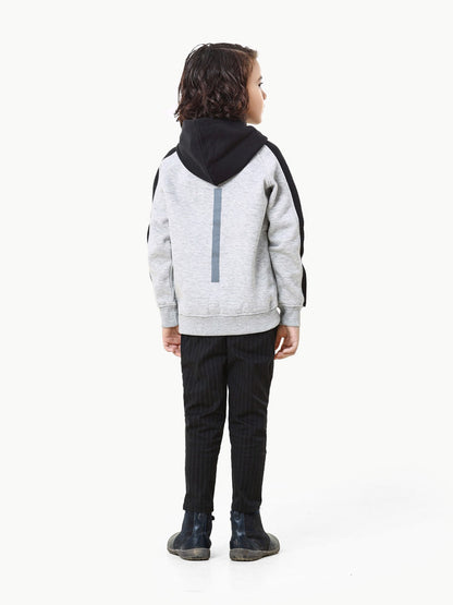 Edenrobe - Boy's Heather Grey Hoodie - EBTH22-002