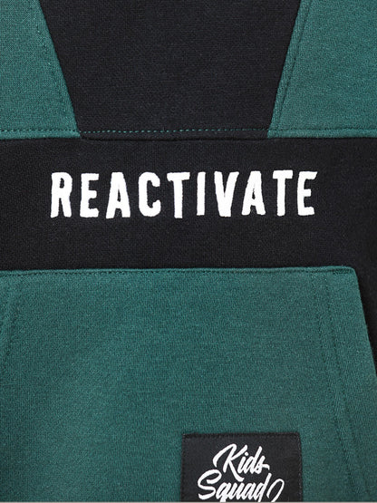 Edenrobe - Boy's Green & Black Hoodie - EBTH22-005