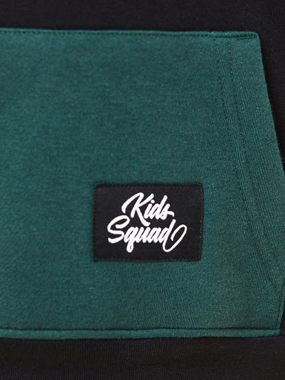 Edenrobe - Boy's Green & Black Hoodie - EBTH22-005