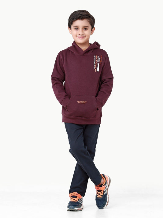 Edenrobe - Boy's Plum Hoodie - EBTH22-007