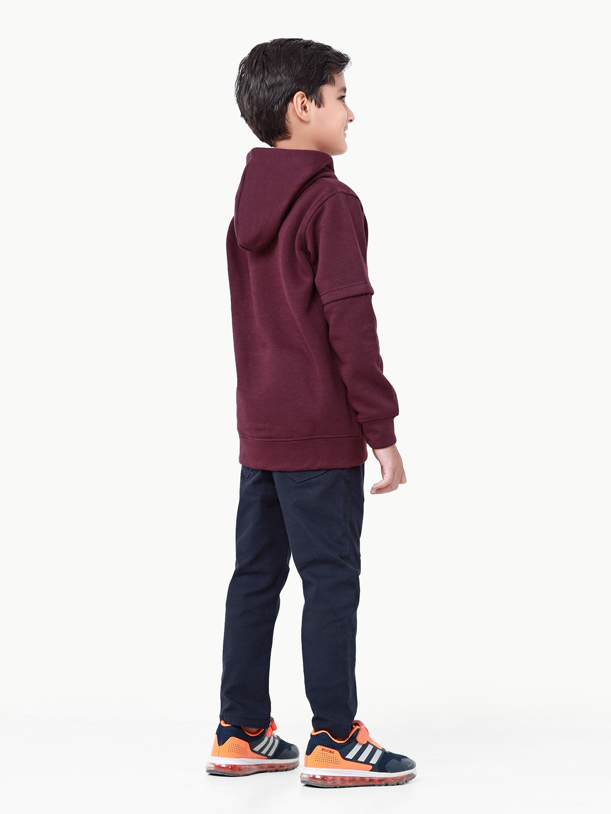 Edenrobe - Boy's Plum Hoodie - EBTH22-007