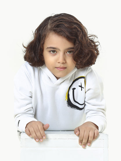 Edenrobe - Boy's Off White Hoodie - EBTH22-008