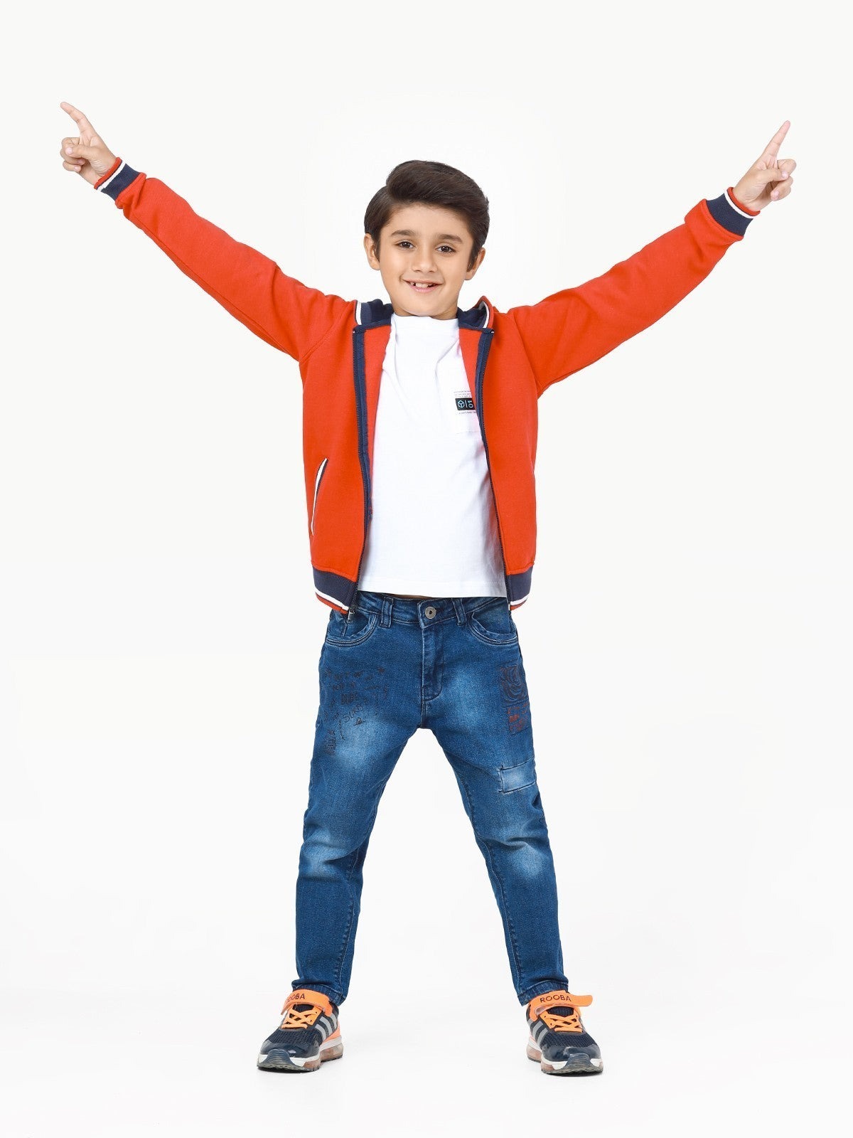 Edenrobe - Boy's Red Hoodie - EBTH22-012