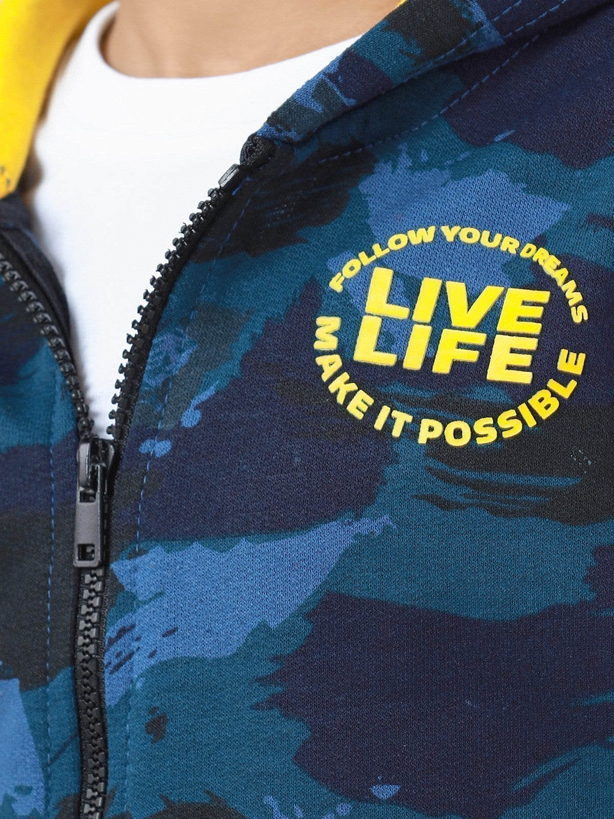 Edenrobe - Boy's Teal Blue Hoodie - EBTH22-013