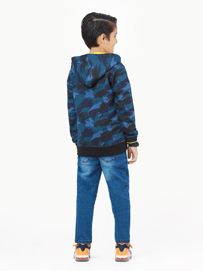 Edenrobe - Boy's Teal Blue Hoodie - EBTH22-013