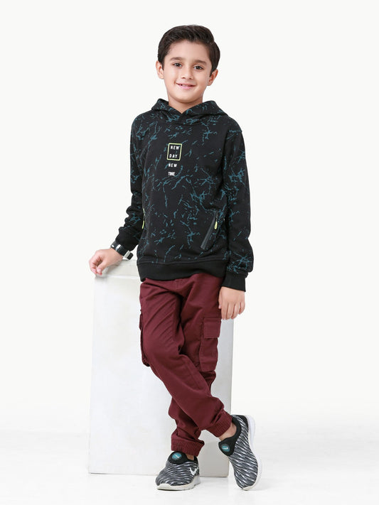 Edenrobe - Boy's Black Hoodie - EBTH22-014