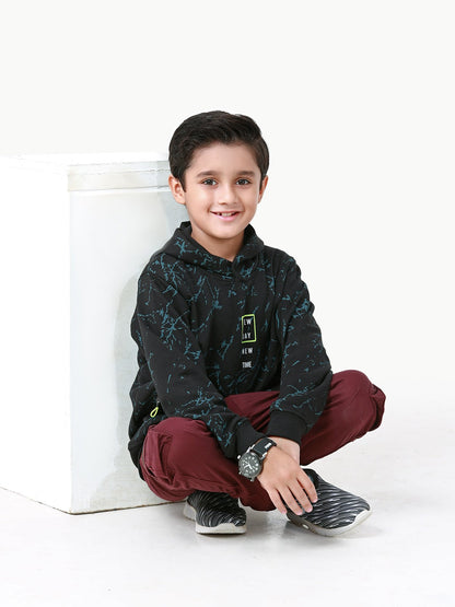 Edenrobe - Boy's Black Hoodie - EBTH22-014