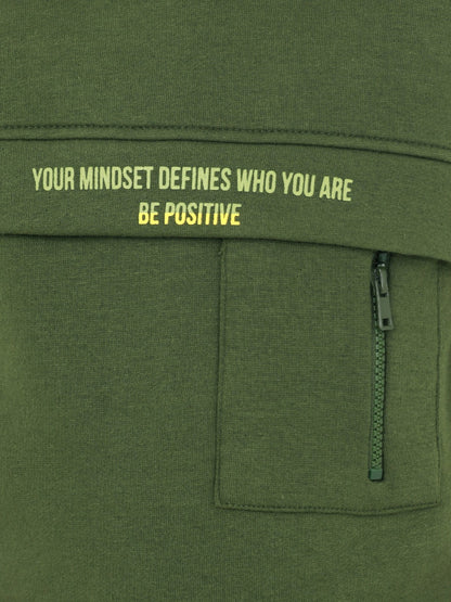 Edenrobe - Boy's Army Green Hoodie - EBTH22-017