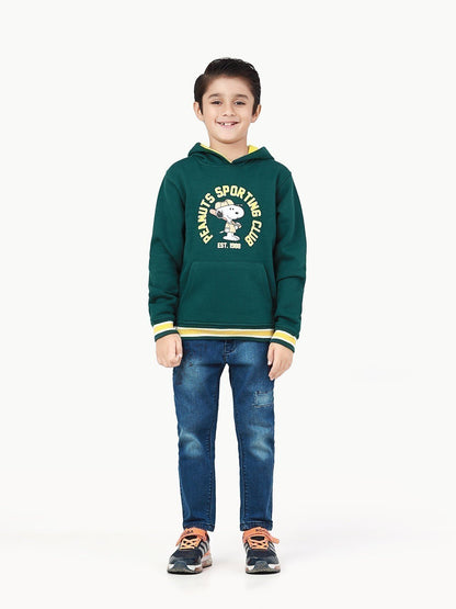 Edenrobe - Boy's Dark Green Hoodie - EBTH22-021