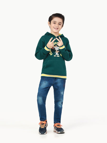 Edenrobe - Boy's Dark Green Hoodie - EBTH22-021