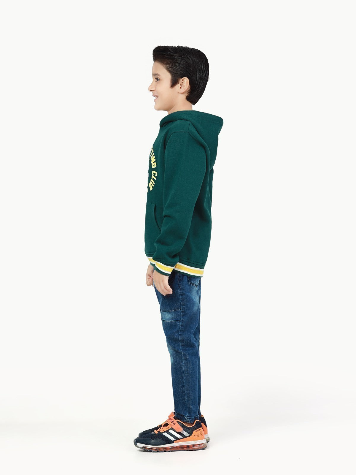 Edenrobe - Boy's Dark Green Hoodie - EBTH22-021