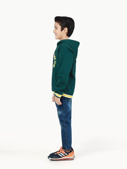 Edenrobe - Boy's Dark Green Hoodie - EBTH22-021