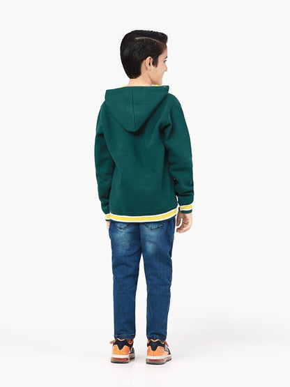 Edenrobe - Boy's Dark Green Hoodie - EBTH22-021