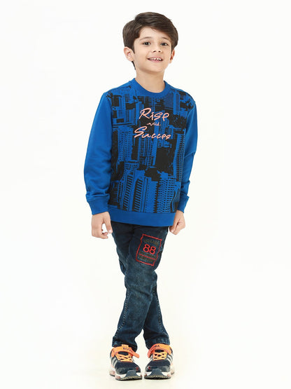Edenrobe - Boy's Blue Sweatshirt - EBTSS21-008