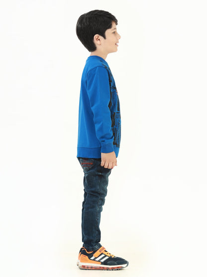 Edenrobe - Boy's Blue Sweatshirt - EBTSS21-008