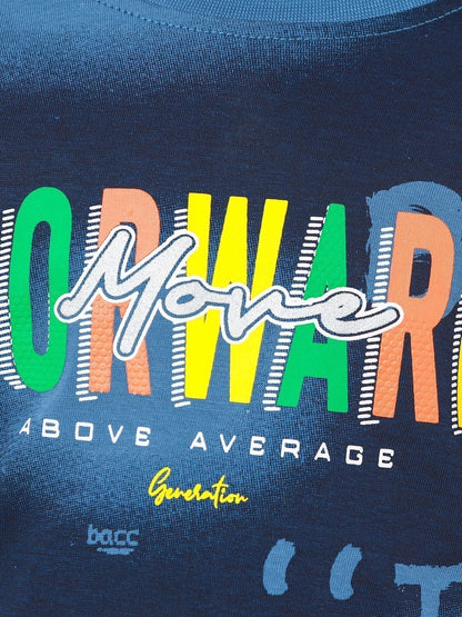 Edenrobe - Boy's Blue Full Sleeve T-Shirt - EBTGF22-010