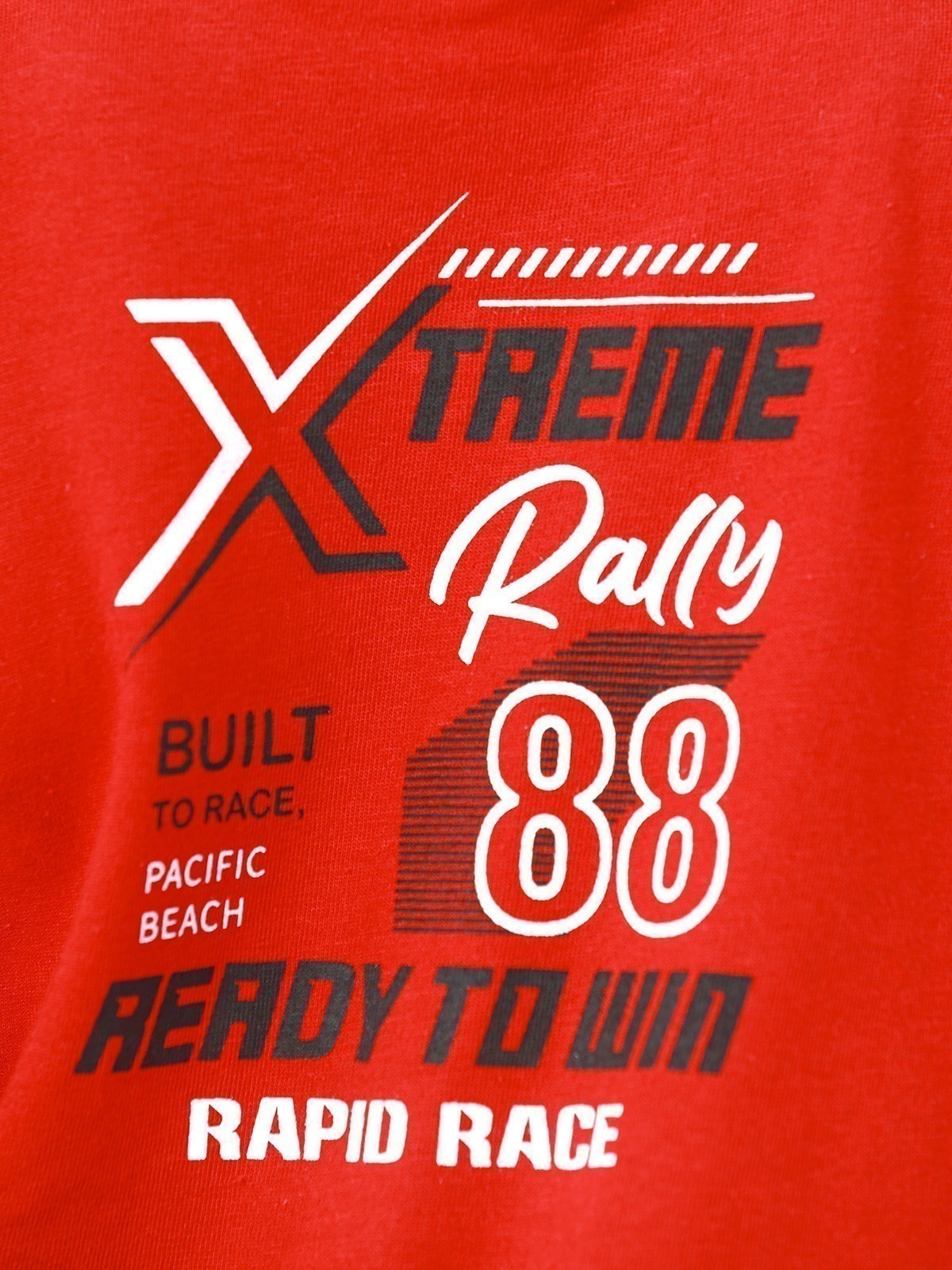 Edenrobe - Boy's Red Full Sleeve T-Shirt - EBTGF22-011