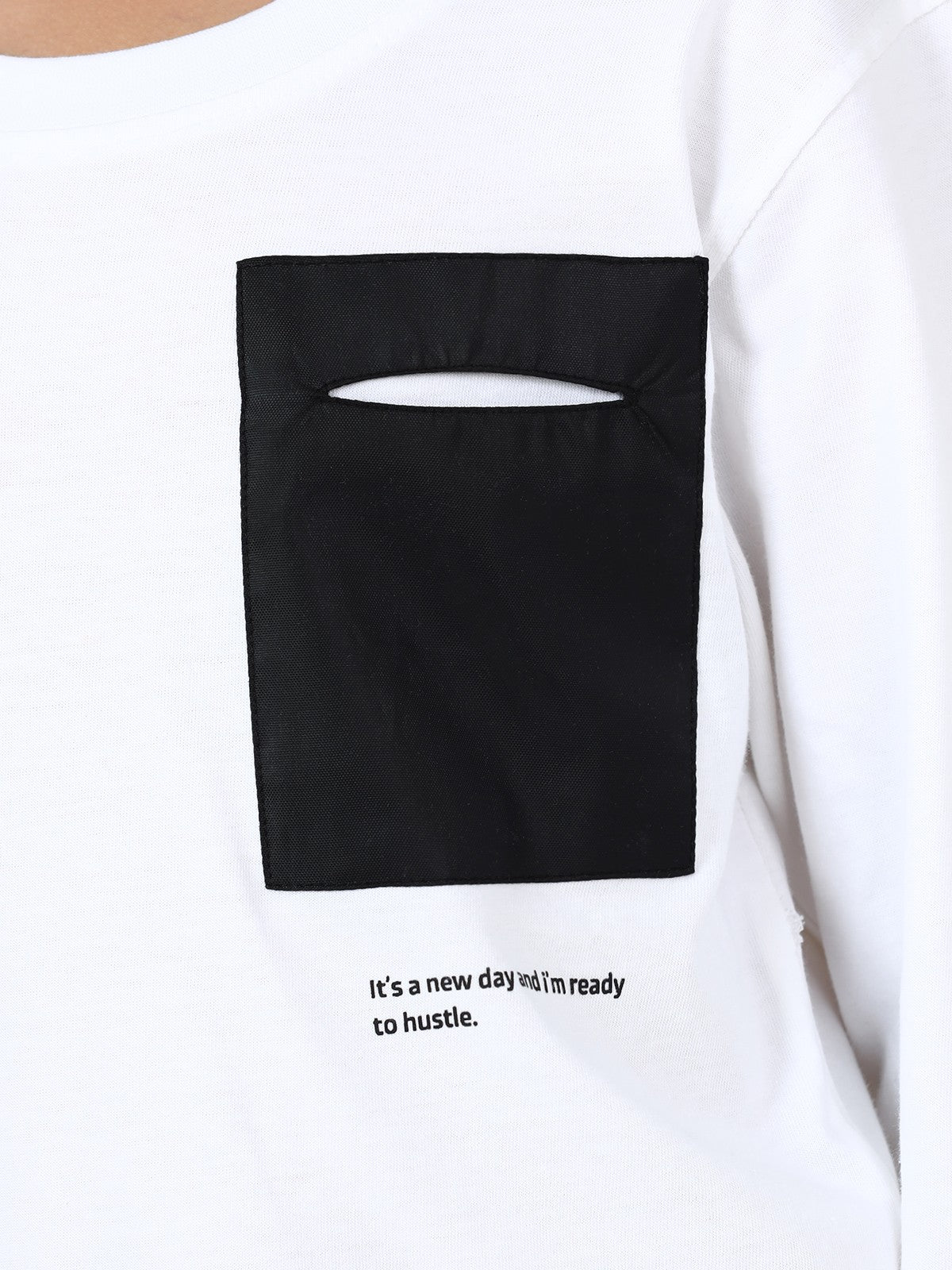 Edenrobe - Boy's White Full Sleeve T-Shirt - EBTGF22-015