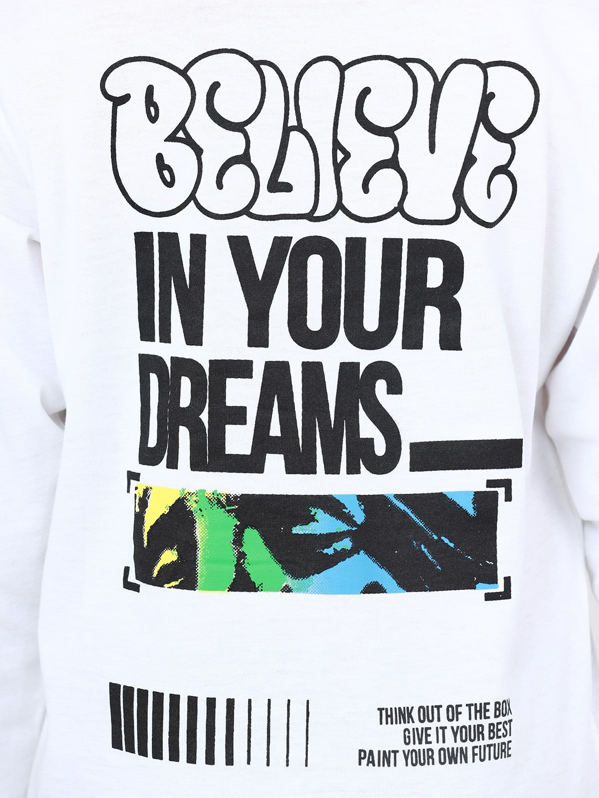 Edenrobe - Boy's White Full Sleeve T-Shirt - EBTGF22-019