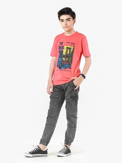 Edenrobe - Boy's Coral T-Shirt - EBTTS22-008