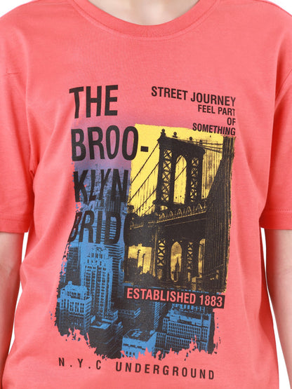 Edenrobe - Boy's Coral T-Shirt - EBTTS22-008