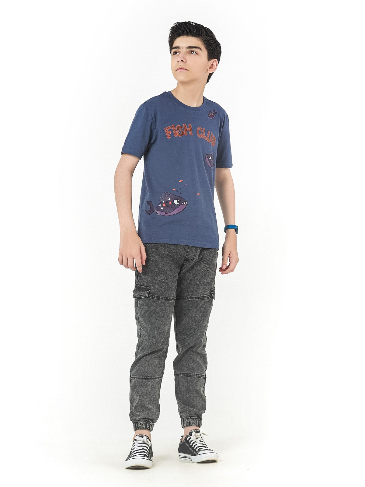 Edenrobe - Boy's Navy Blue T-Shirt - EBTTS22-010