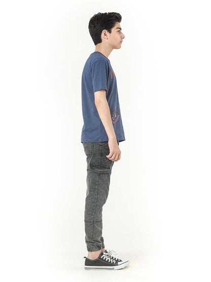 Edenrobe - Boy's Navy Blue T-Shirt - EBTTS22-010