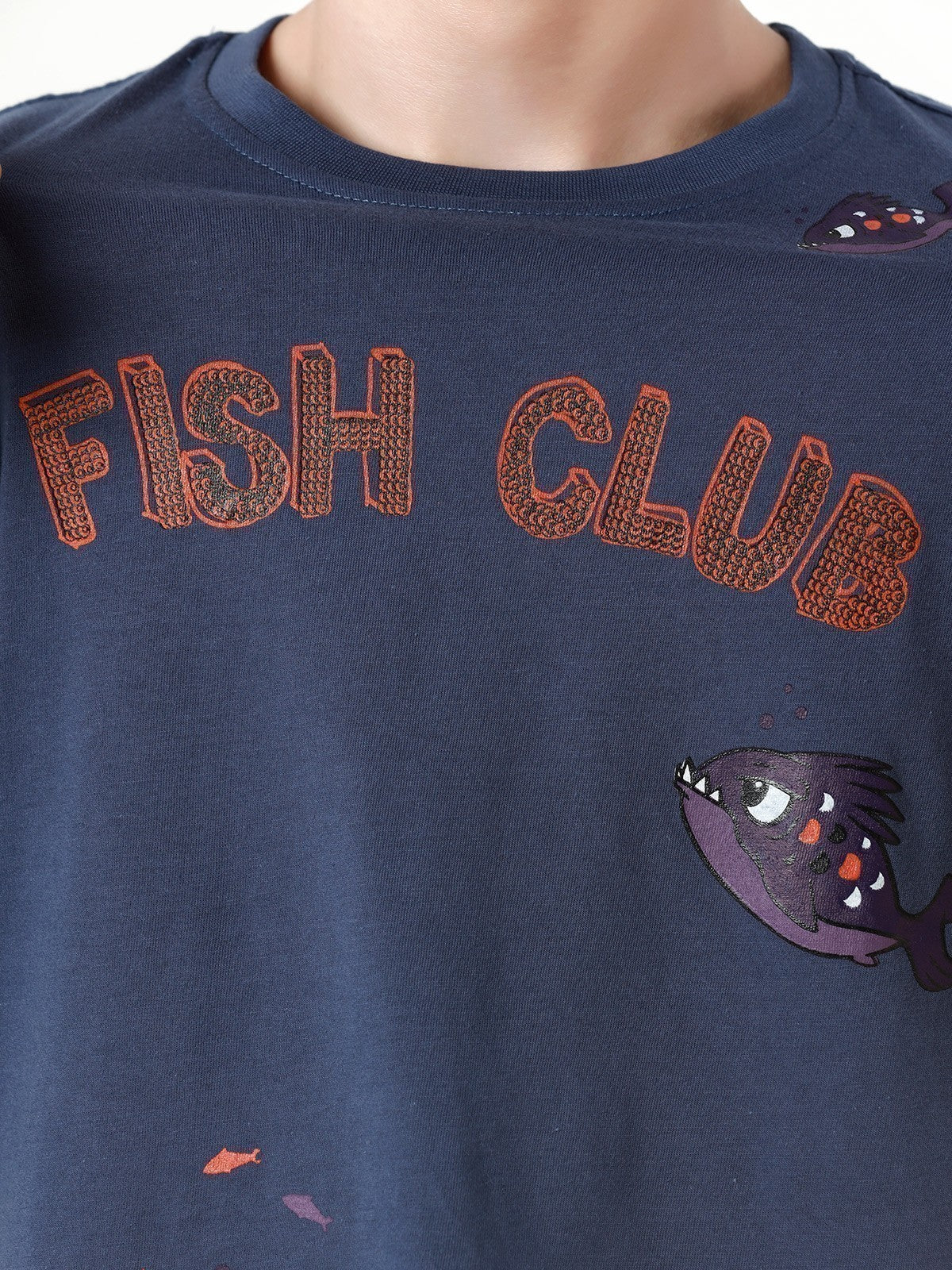 Edenrobe - Boy's Navy Blue T-Shirt - EBTTS22-010