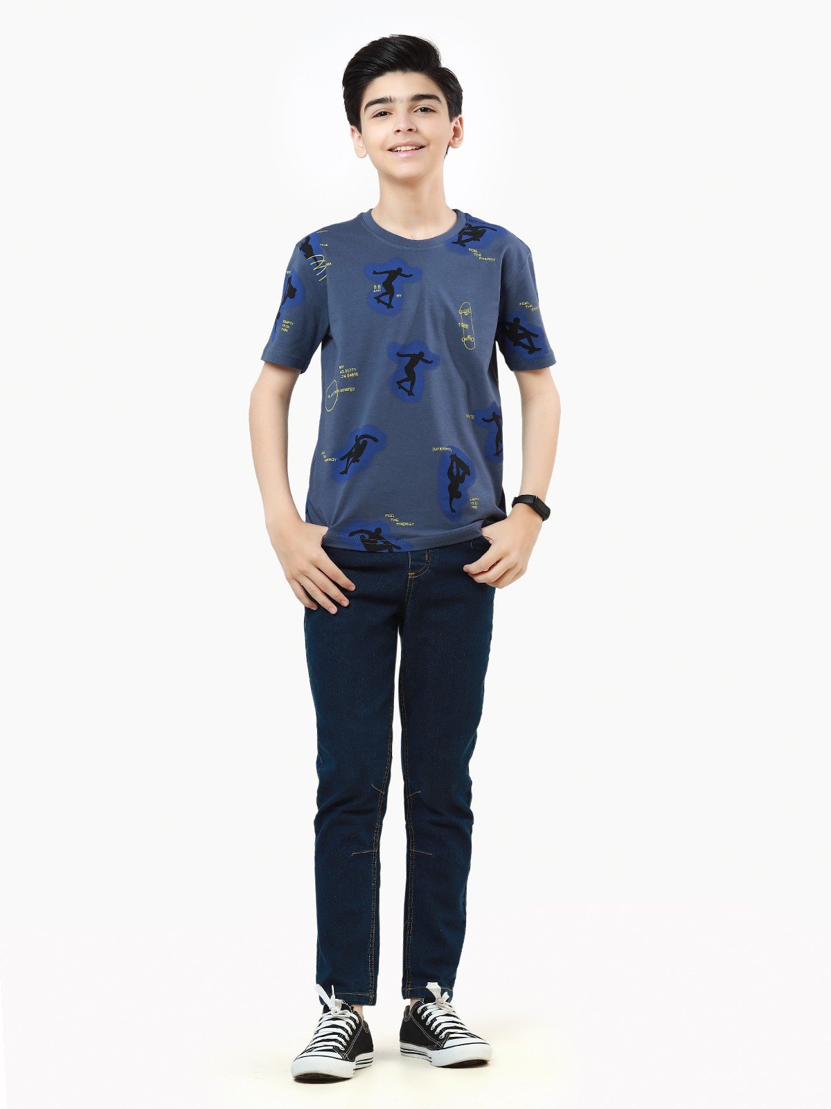 Edenrobe - Boy's Deep Purple T-Shirt - EBTTS22-025