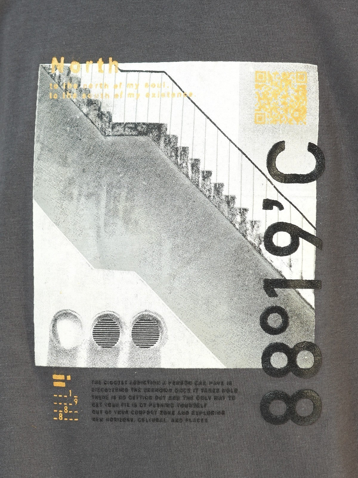 Edenrobe - Boy's Grey & Black T-Shirt - EBTTS22-030