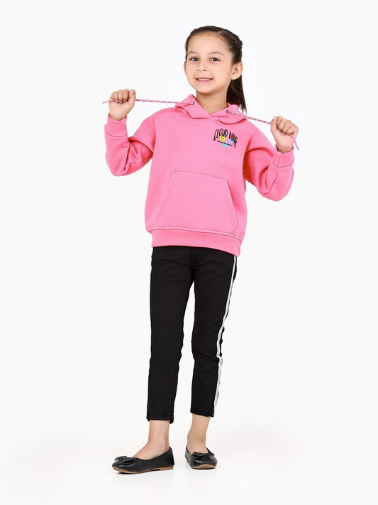 Edenrobe - Girl's Pink Hoodie - EGTH22-002