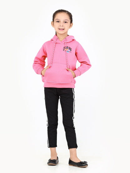 Edenrobe - Girl's Pink Hoodie - EGTH22-002