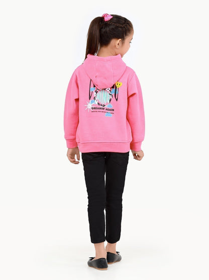 Edenrobe - Girl's Pink Hoodie - EGTH22-002