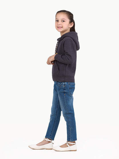 Edenrobe - Girl's Grey Hoodie - EGTH22-003