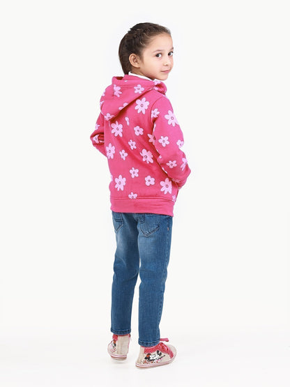 Edenrobe - Girl's Pink Hoodie - EGTH22-004