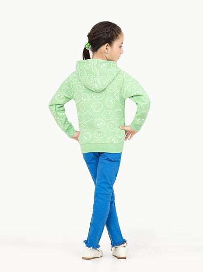 Edenrobe - Girl's Mint Green Hoodie - EGTH22-005