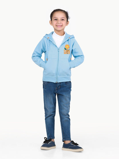 Edenrobe - Girl's Light Blue Hoodie - EGTH22-007