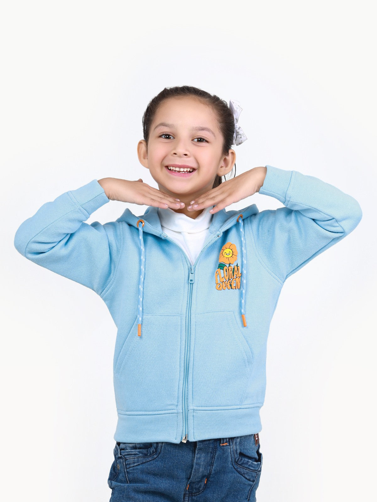 Edenrobe - Girl's Light Blue Hoodie - EGTH22-007